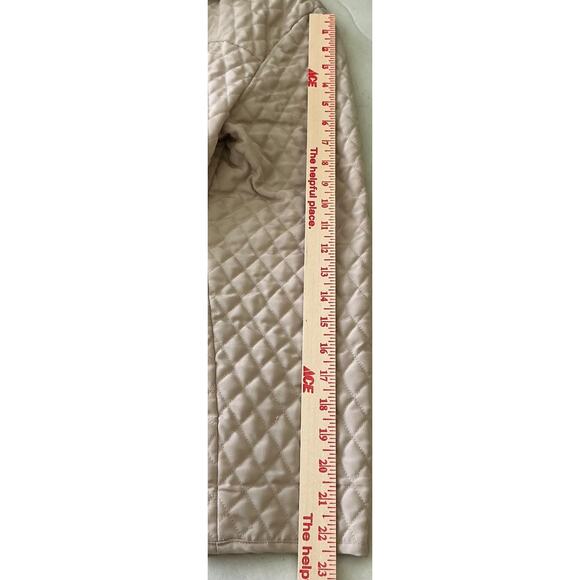 Nordic L:ights Quilted Button-Up Long Sleeve Jacket With Pockets Beige/Cream M - Picture 8 of 8